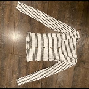 Striped Small black and white shirt